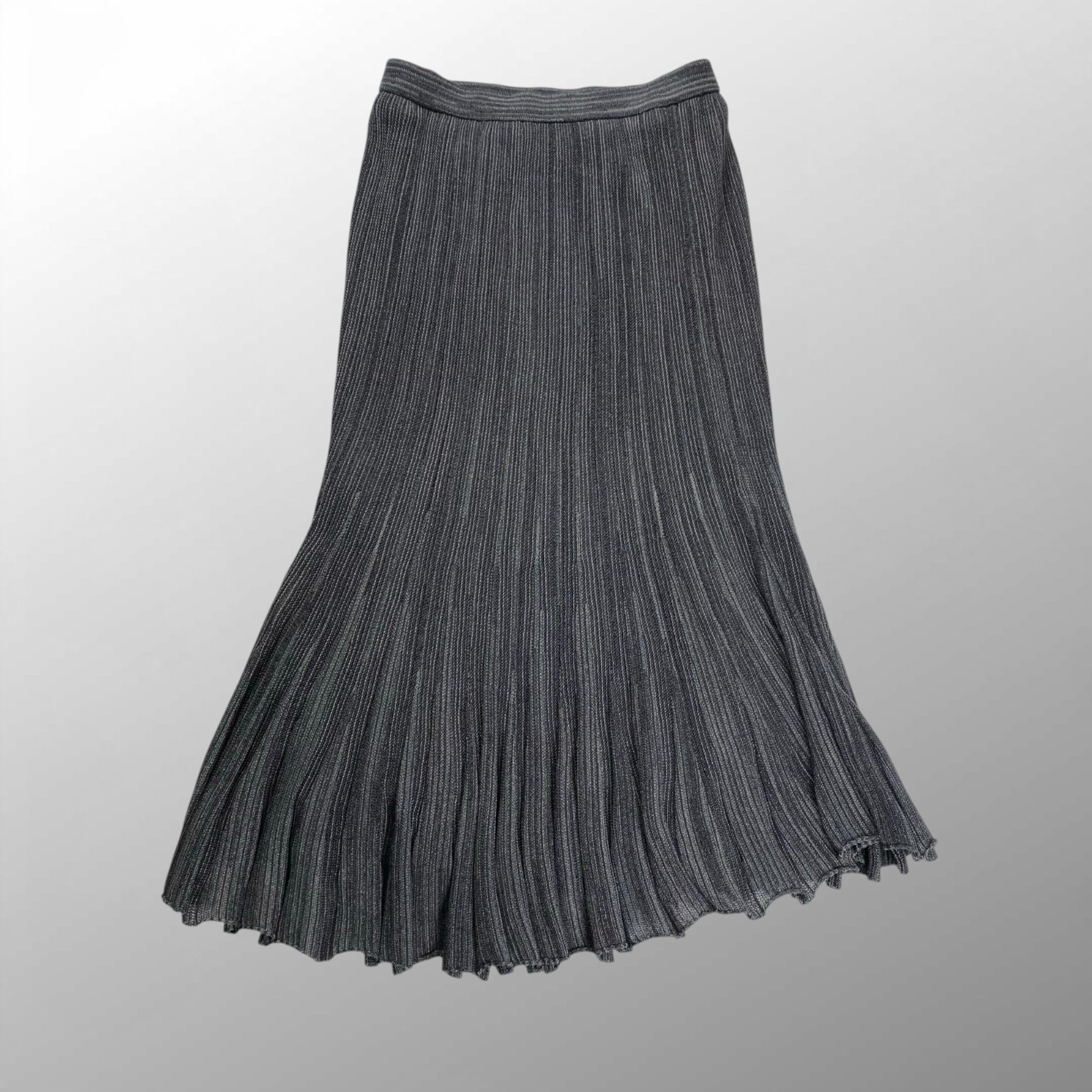 VINTAGE ヴィンテージ / プリーツセットアップ リュネビル刺繍 グレー SIZE:M-L