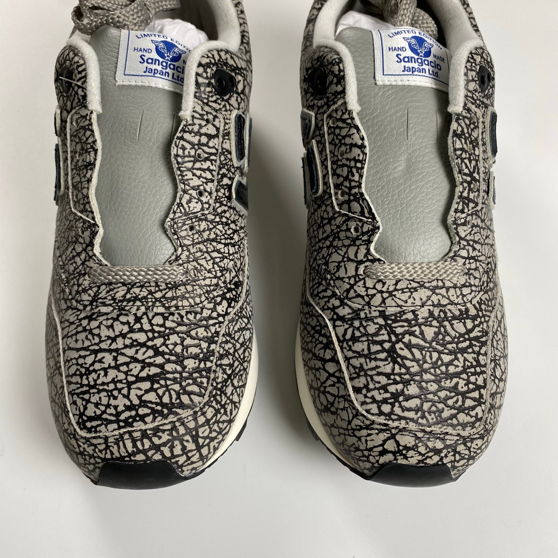 【未使用】 SANGACIO サンガッチョ / ELEPHANT カウレザー スニーカー 100足限定 参考定価：24,500+tax