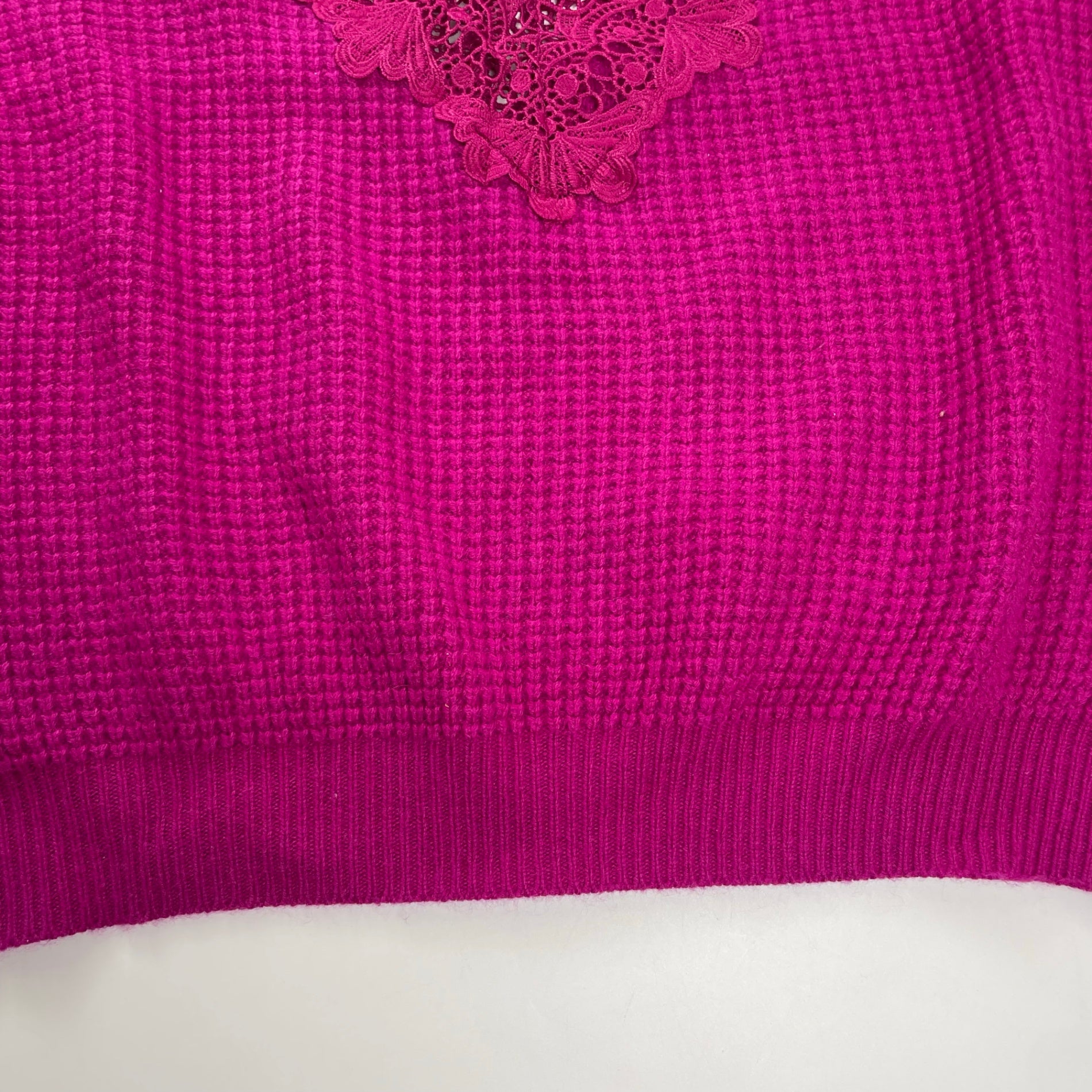 Hysteric Glamour ヒステリックグラマー / BEAR LACEワッフル編 プルオーバー 参考定価：29,800+tax SIZE：FREE