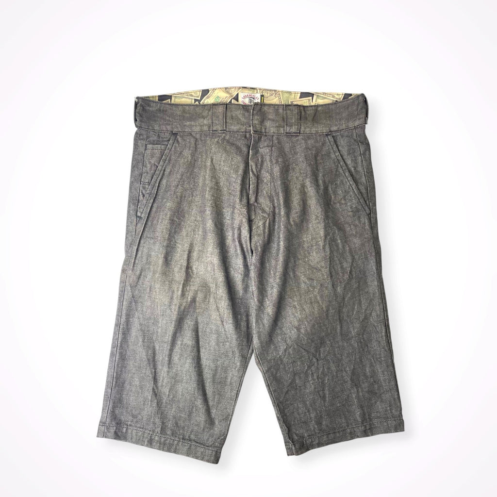 COREFIGHTER / マネー柄裏地 クロップドデニムパンツ 参考定価：18,000程度 SIZE:L