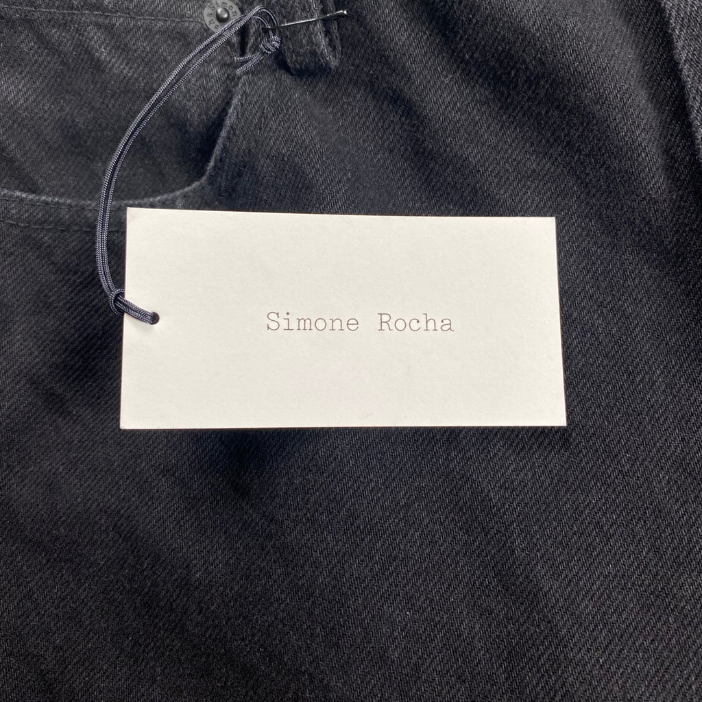 Simone Rocha シモーン ロシャ / Embellished Straight Workwear Denim ダブルニー デニム DOVER STREET取扱い 参考定価：110,000程度 SIZE：S