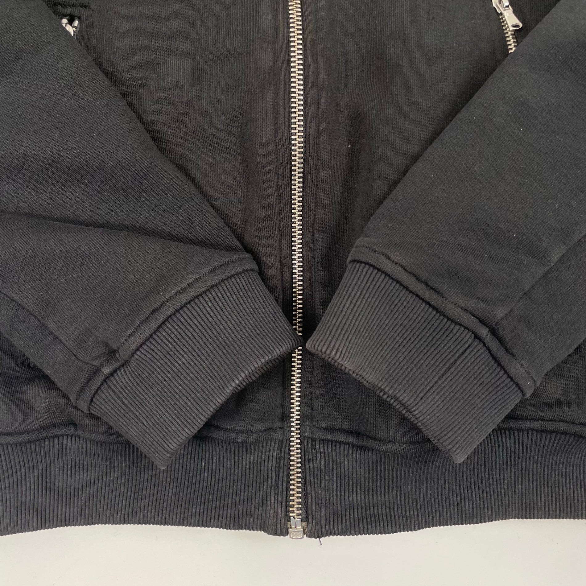 GREY DANIELE ALESSANDRINI / スウェット生地ライダースブルゾン 参考定価：60,000程度 SIZE:L程度