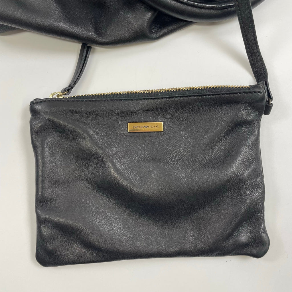 EMPORIO ARMANI / レザーボールハンドバッグ 参考定価：120,000程度