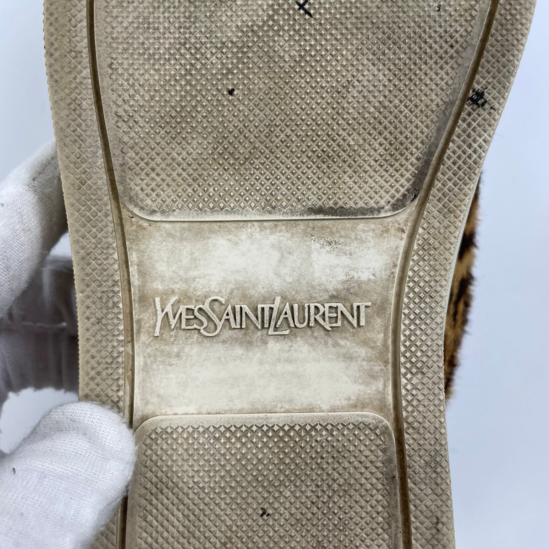 Yves Saint Laurent / レオパードハイカットスニーカー 参考定価：70,000程度 SIZE:41