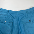 【タグ付】 BEAMS PLUS ビームスプラス / ナイロン リップストップ ブッシュ ショーツ ハーフパンツ ブルー  参考定価：22,000+tax SIZE：XL