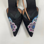 GIORGIO ARMANI / ペイントフラワーパンプス 参考定価：220,000程度 SIZE:36 1/2