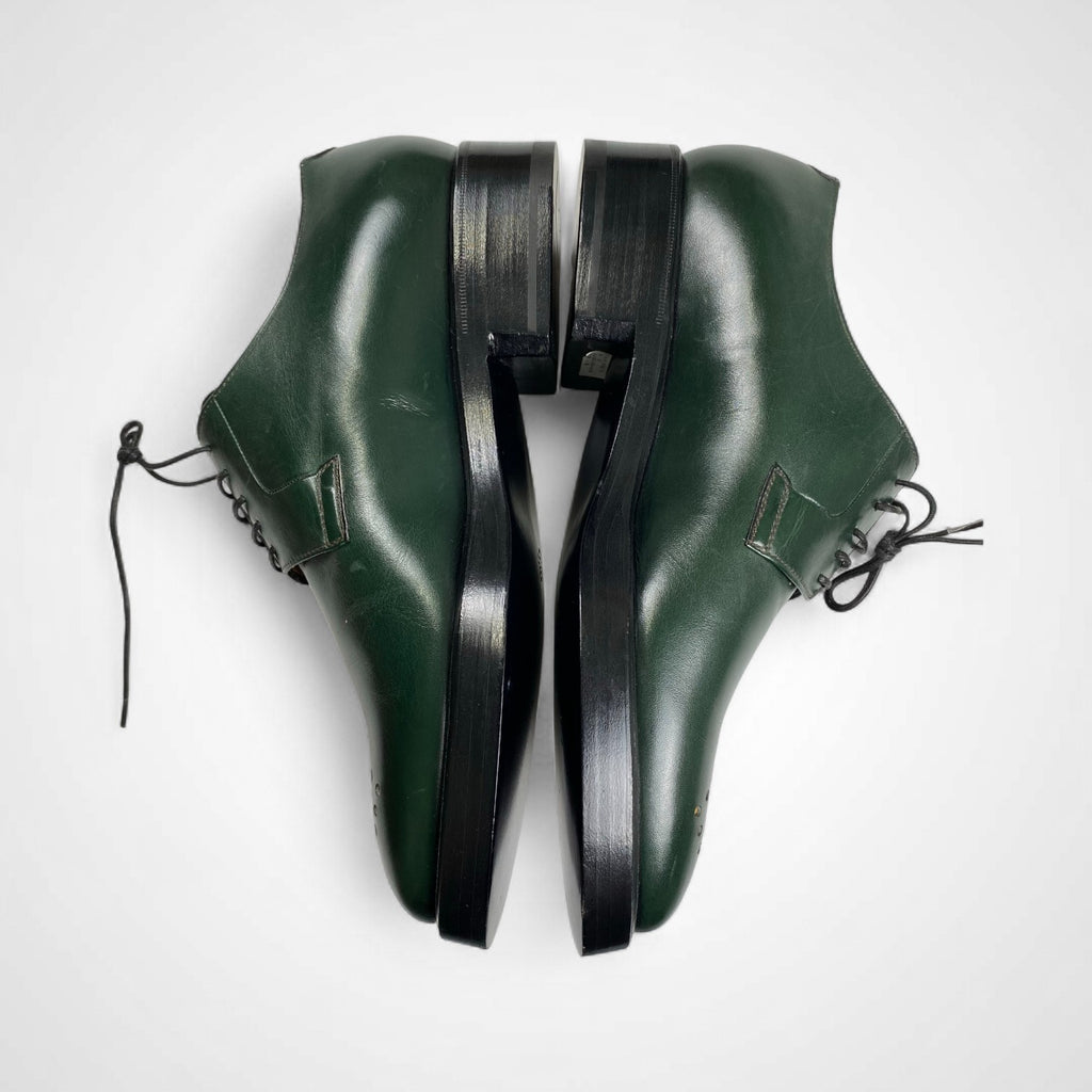 ENZO BONAFE × NAMACHEKO エンツォ ボナフェ ナマチェコ / コラボ メダリオンシューズ ダービーシューズ ダークグリーン 試着程度 参考定価：154,000+tax SIZE:40