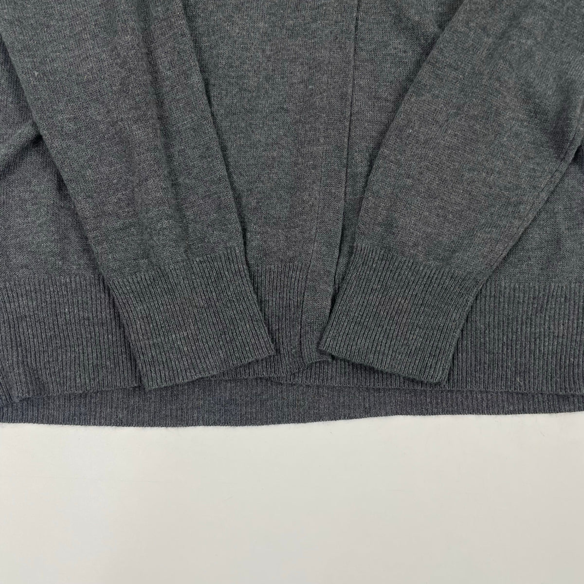 ARMANI JEANS / シルク切替ロングニットカーディガン 参考定価：55,000程度 SIZE:US M