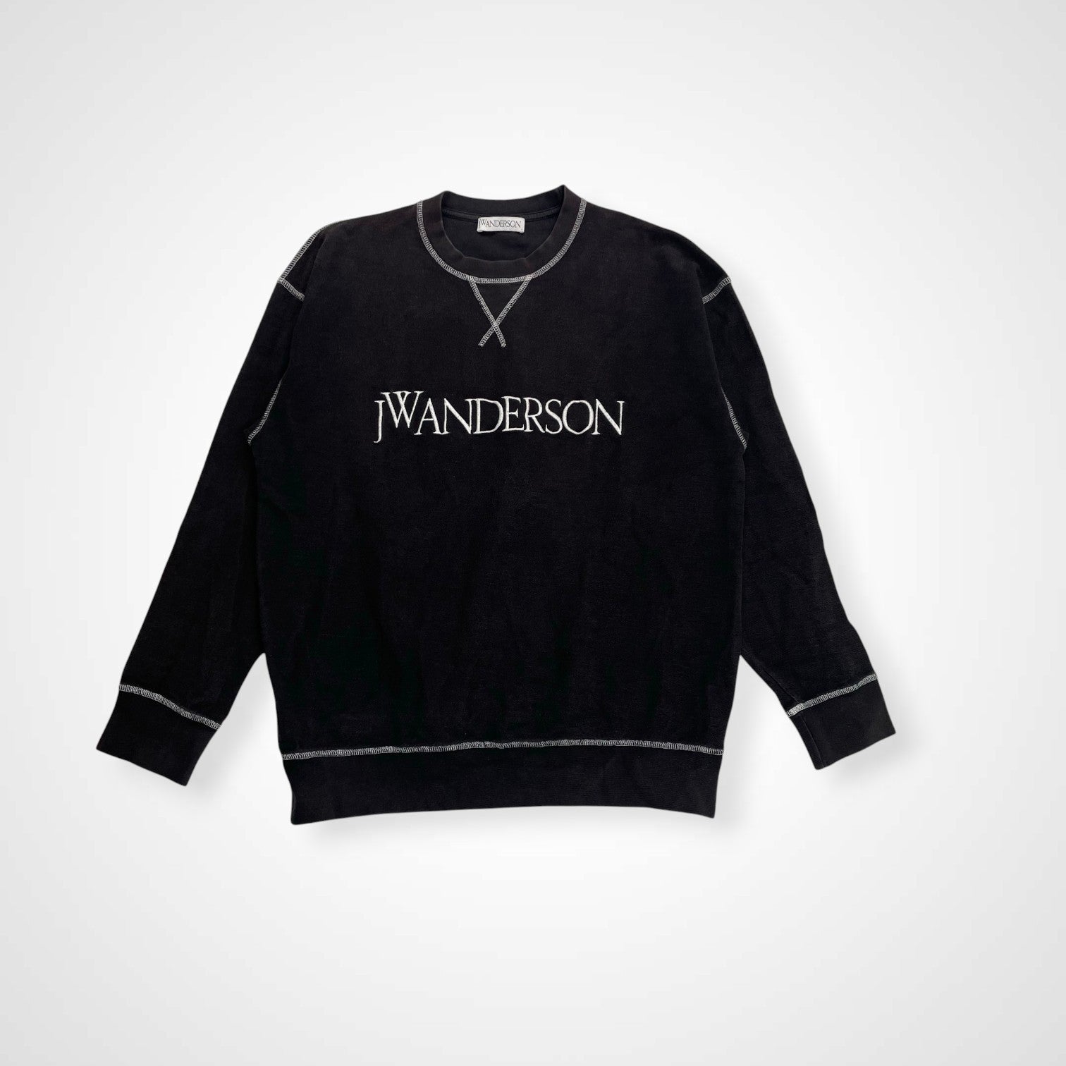 J.W.ANDERSON ジェイダブリューアンダーソン / インサイドアウト ロゴ刺繍スウェット 参考定価：30,000程度 SIZE：L