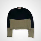 MARNI マルニ / クロップドバイカラーニット 参考定価：80,000程度 SIZE:44