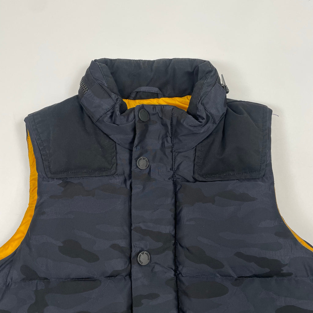 EMPORIO ARMANI JEANS エンポリオ アルマーニ ジーンズ / 2トーン ダックダウンベスト 迷彩柄 SIZE：S
