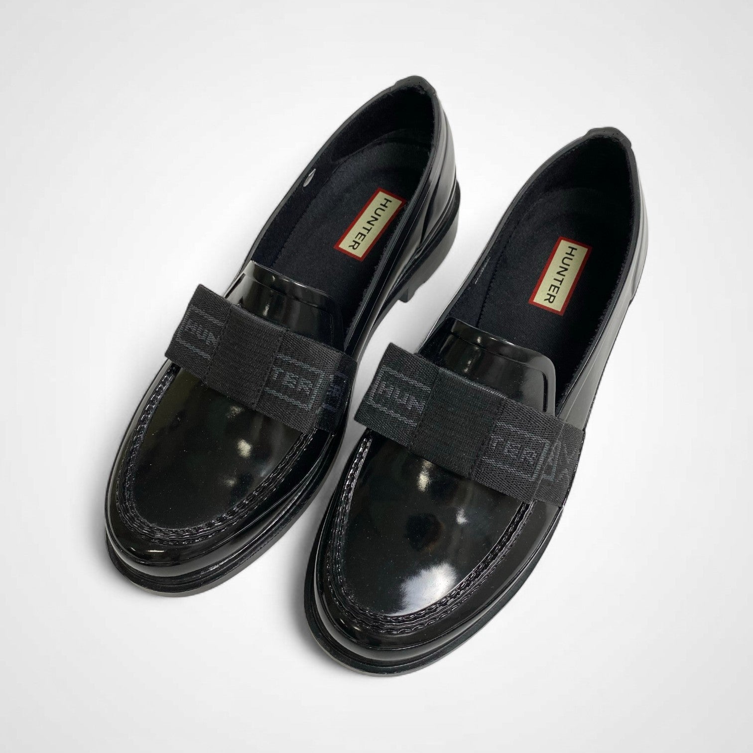 HUNTER ハンター / リボンラバーローファー 極美品 参考定価：17,000+tax SIZE:UK6(25cm)