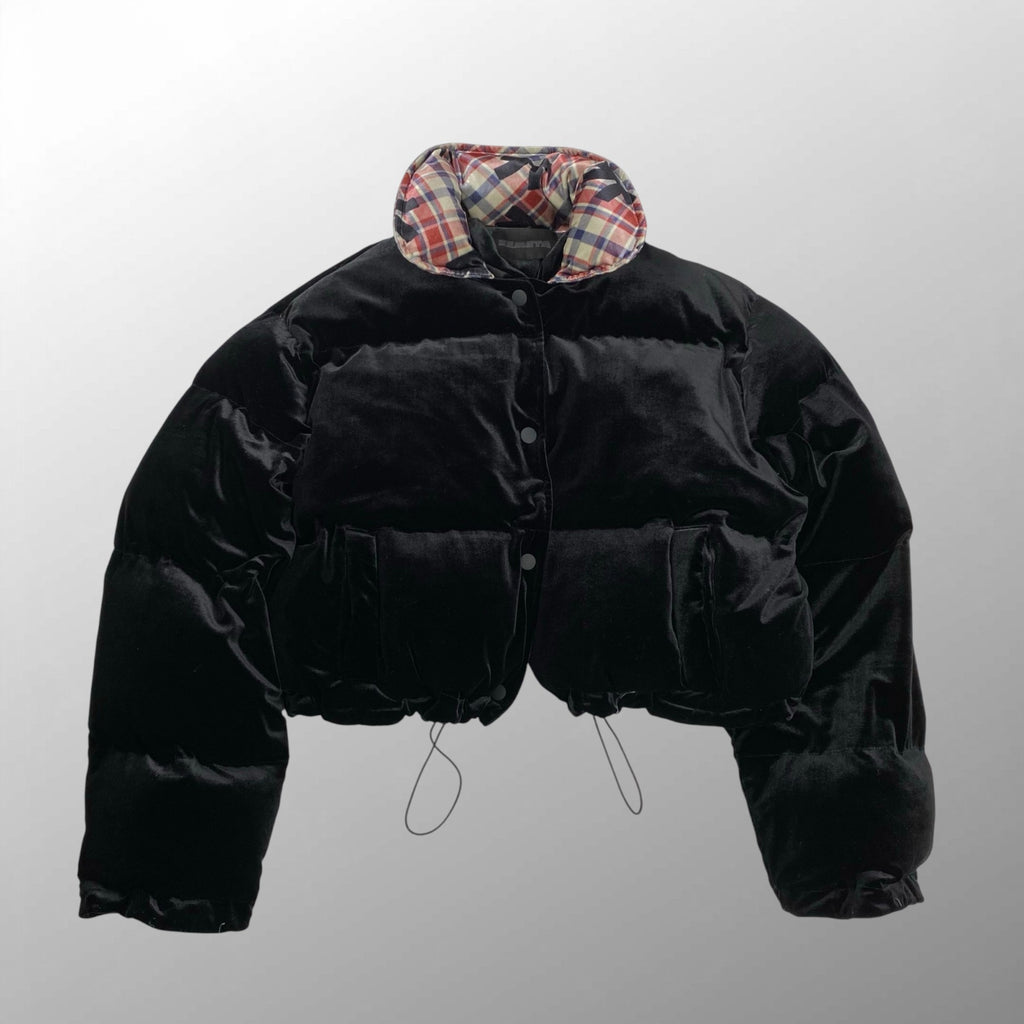 ZEMETA ゼメタ / ベロア インサレーションジャケット クロップド 参考定価：40,000程度 SIZE:M