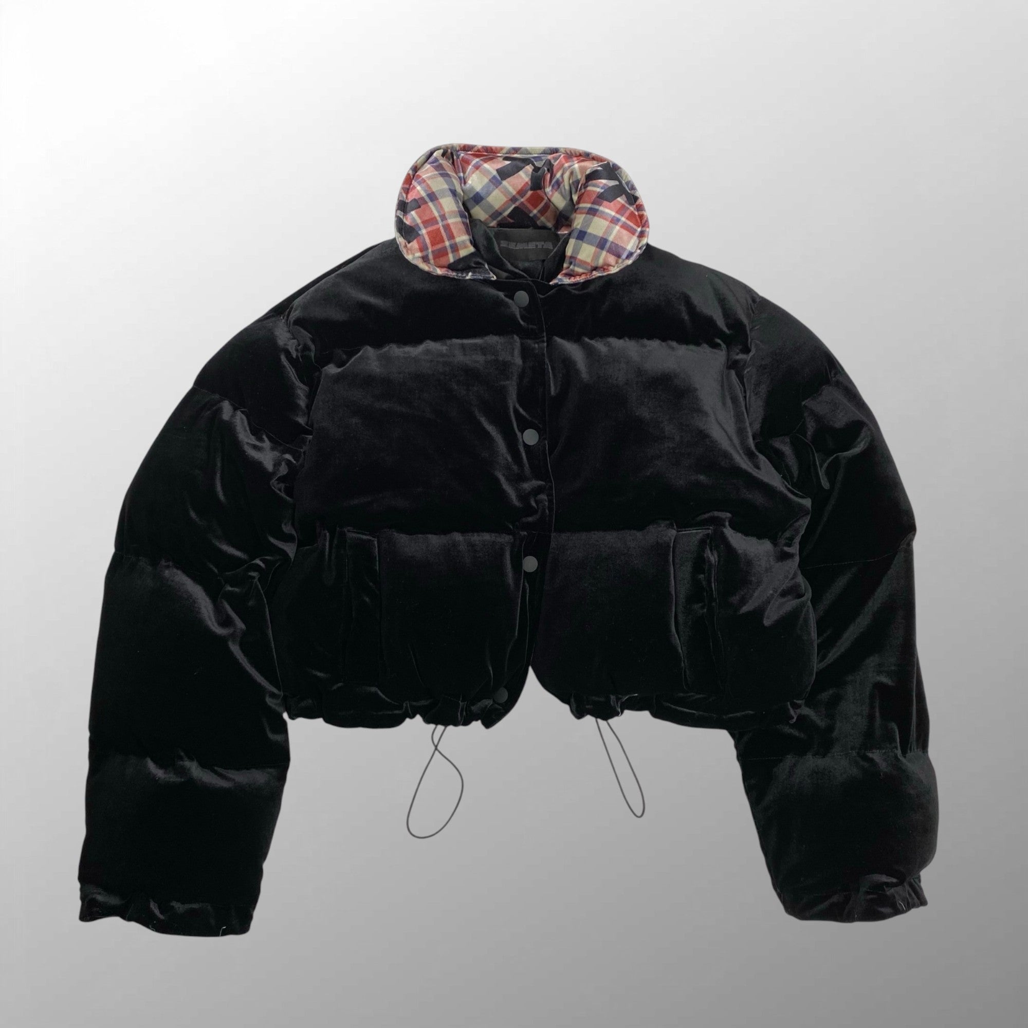 ZEMETA ゼメタ / ベロア インサレーションジャケット クロップド 参考定価：40,000程度 SIZE:M