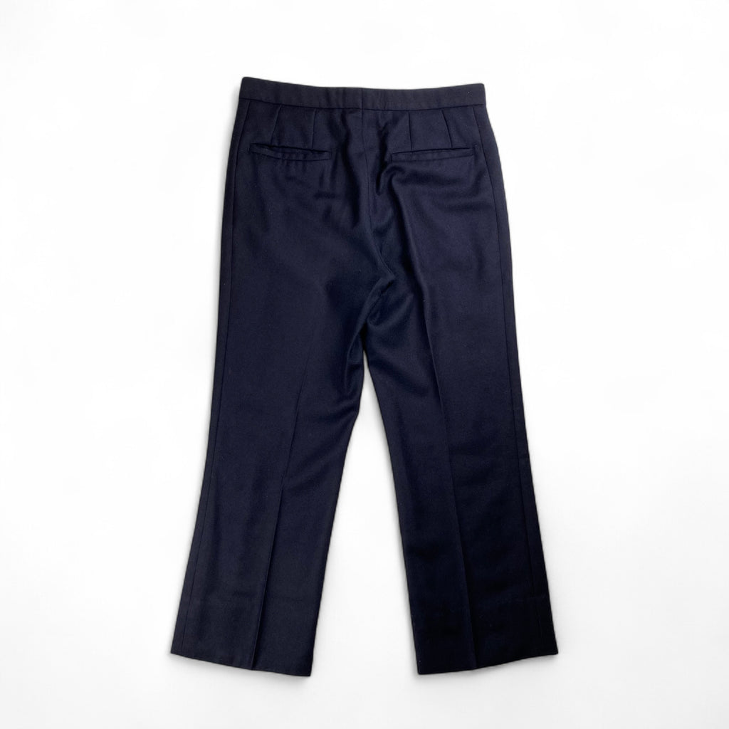 【04AW wave期】 RAF SIMONS ラフシモンズ / エンブロイダリー ミニマル スラックス ネイビー SIZE:46