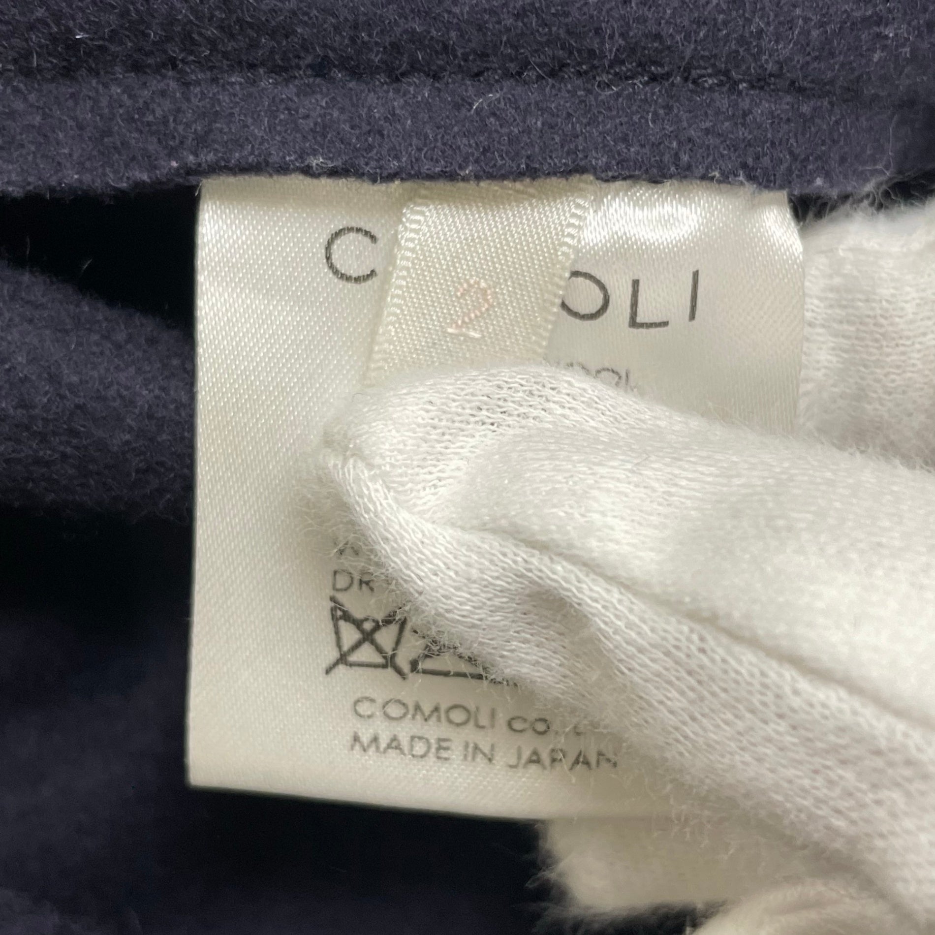 COMOLI コモリ / フェルトンジップブルゾン ネイビー 参考定価：52,000+tax SIZE：2