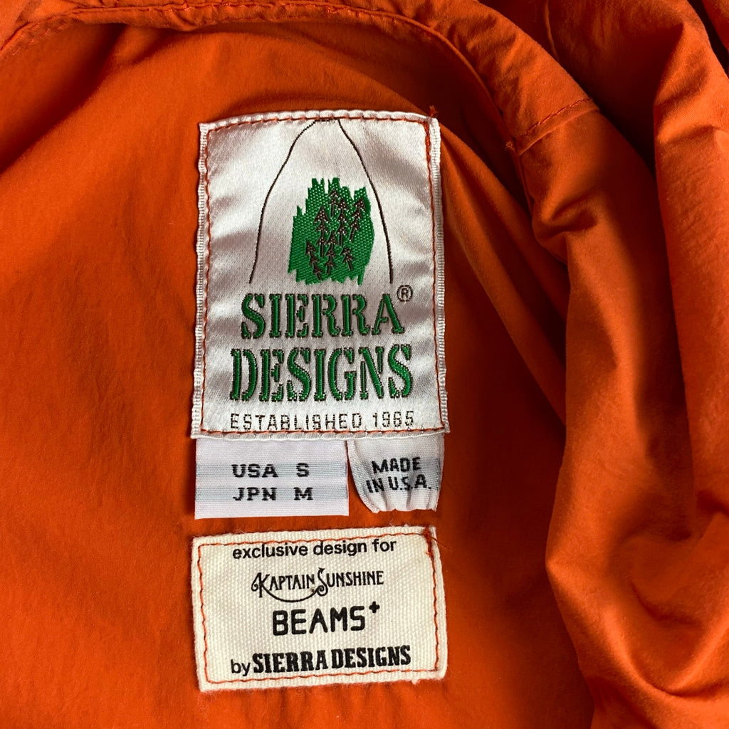 KAPTAIN SUNSHINE × SIERRA DESIGNS × BEAMS PLUS / カグールアノラックパーカー レインパーカー コラボ オレンジ 参考定価：48,000+tax SIZE:M