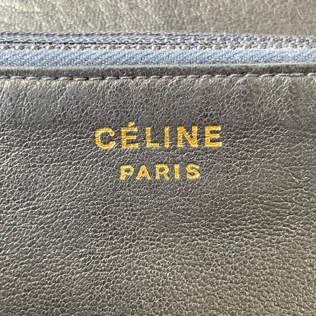 CELINE / ヴィンテージ トリオワンショルダーバッグ ダークネイビー