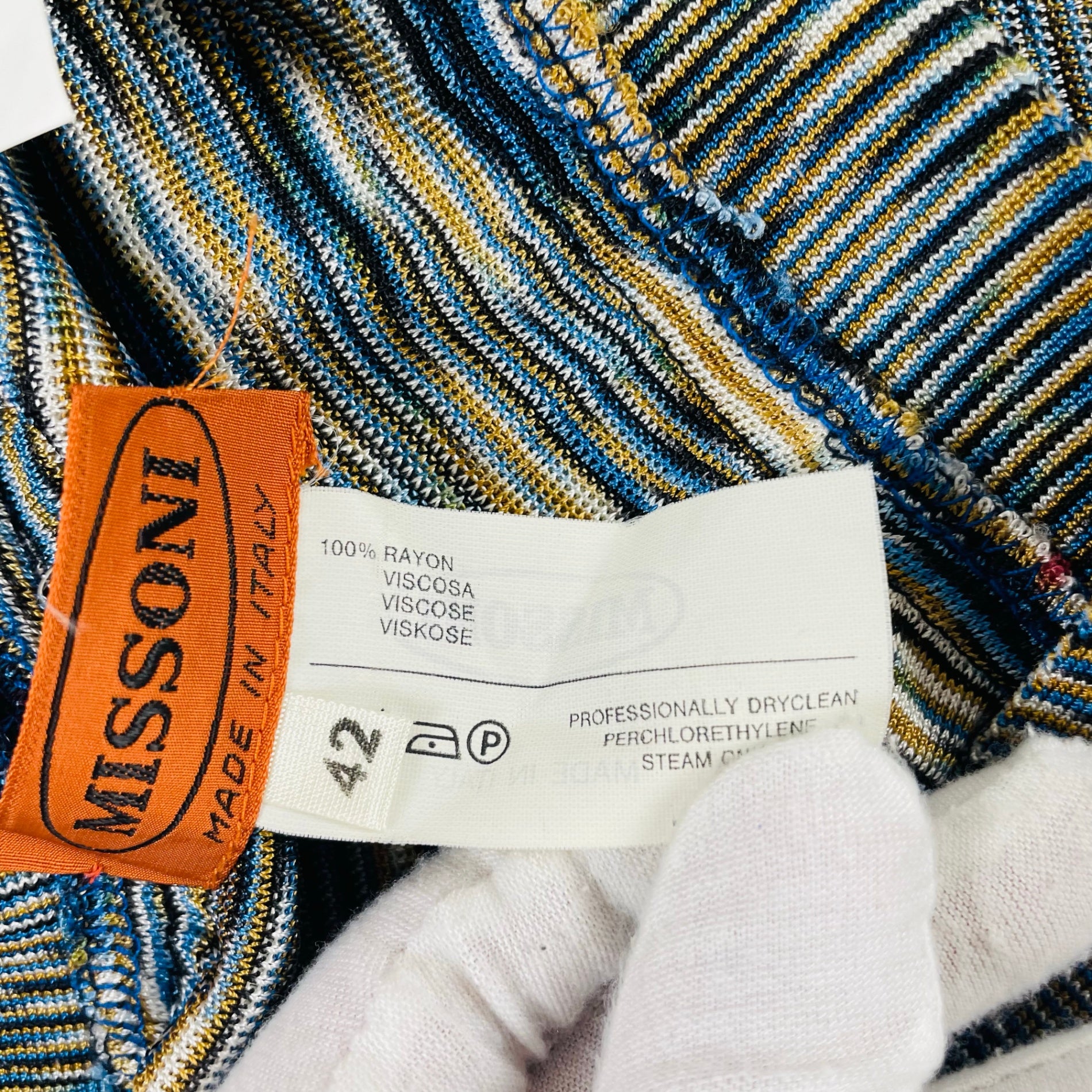 MISSONI / レーヨンマルチカラースカート SIZE:42