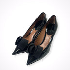 GIORGIO ARMANI / デザインヒールパンプス 参考定価：120,000程度 SIZE:37 1/2