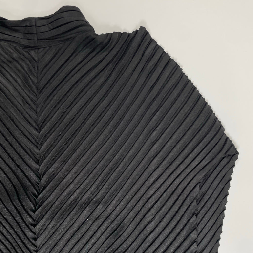 ISSEY MIYAKE イッセイミヤケ / ダイアゴナルプリーツジャケット ブラック IM23FO192 SIZE:2