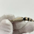 ERICKA NICOLAS BEGAY / ナバホパールネックレス 40cm 4-5mm OXIDIZED