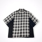 Undercoverism / 23SS PeツイルCK/天竺切替半袖シャツ SIZE:4