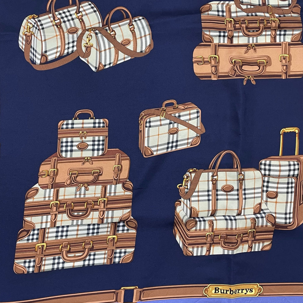 Burberry's / ヴィンテージ ノヴァチェック バッグ柄シルクスカーフ