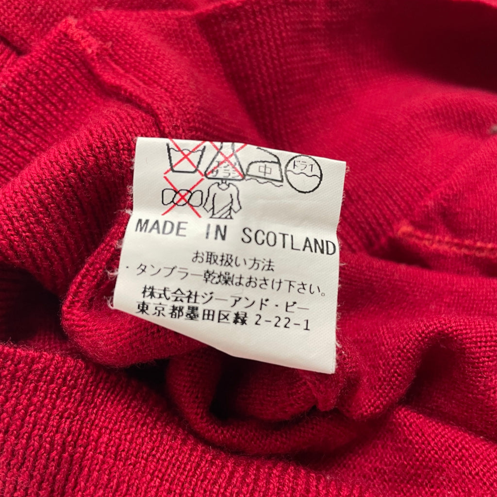 BARACUTA バラクータ / ヴィンテージMERINOアーガイルニット スコットランド製 SIZE:LL