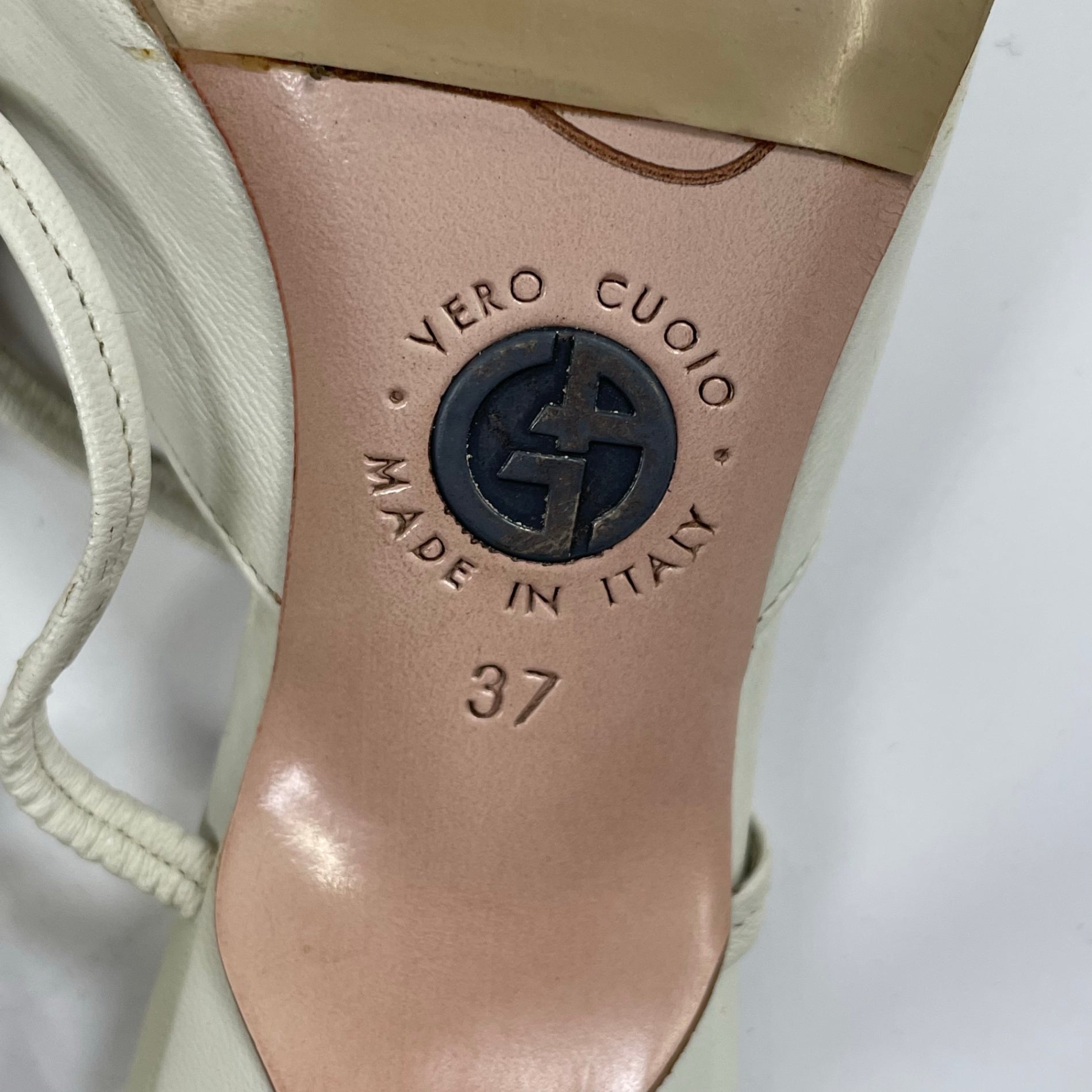 GIORGIO ARMANI / レザーストラップサンダル 美品 参考定価：150,000程度 SIZE：37
