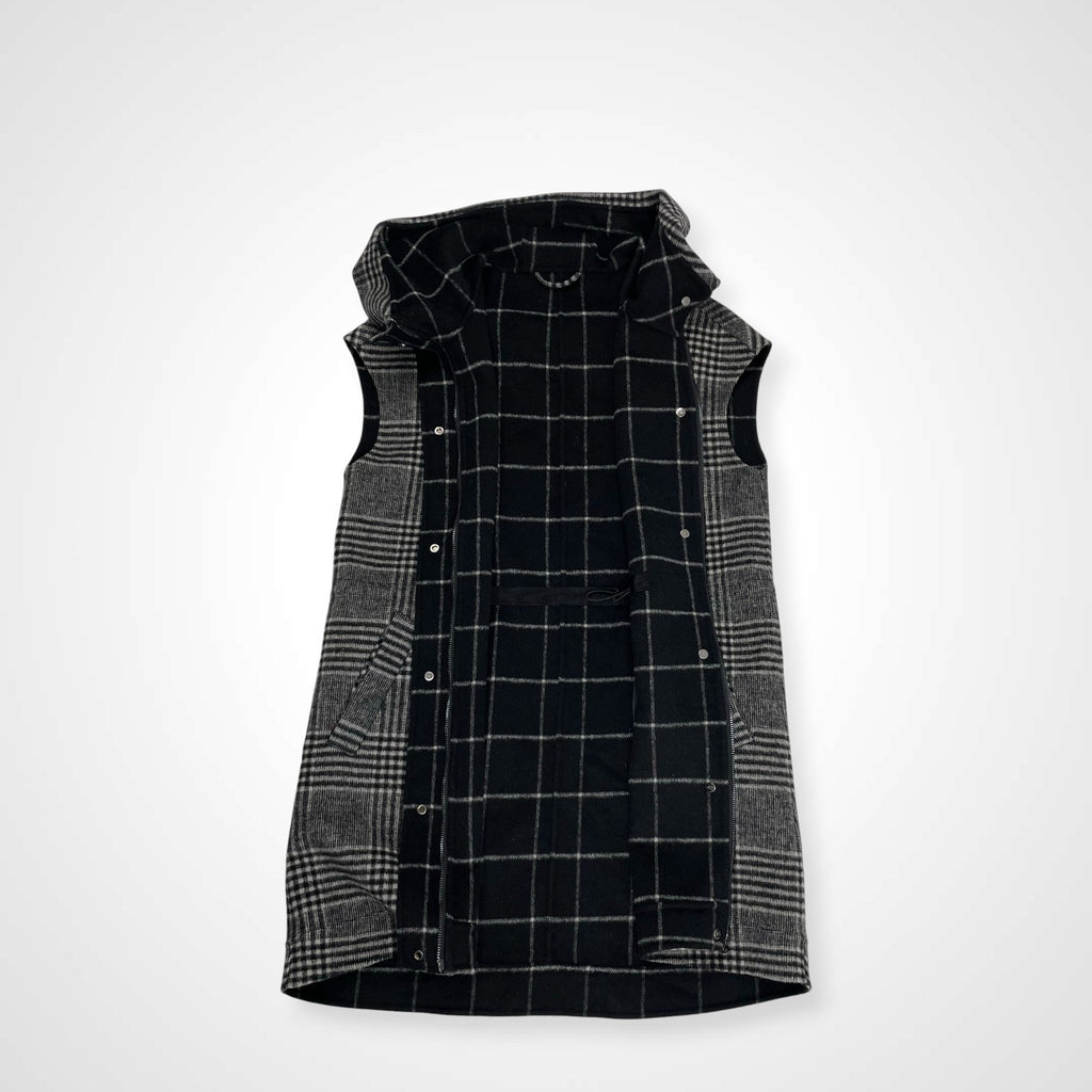puntododici プントドーディチ / フーデッドロングベスト イタリア製 参考定価：50,000程度 SIZE:44