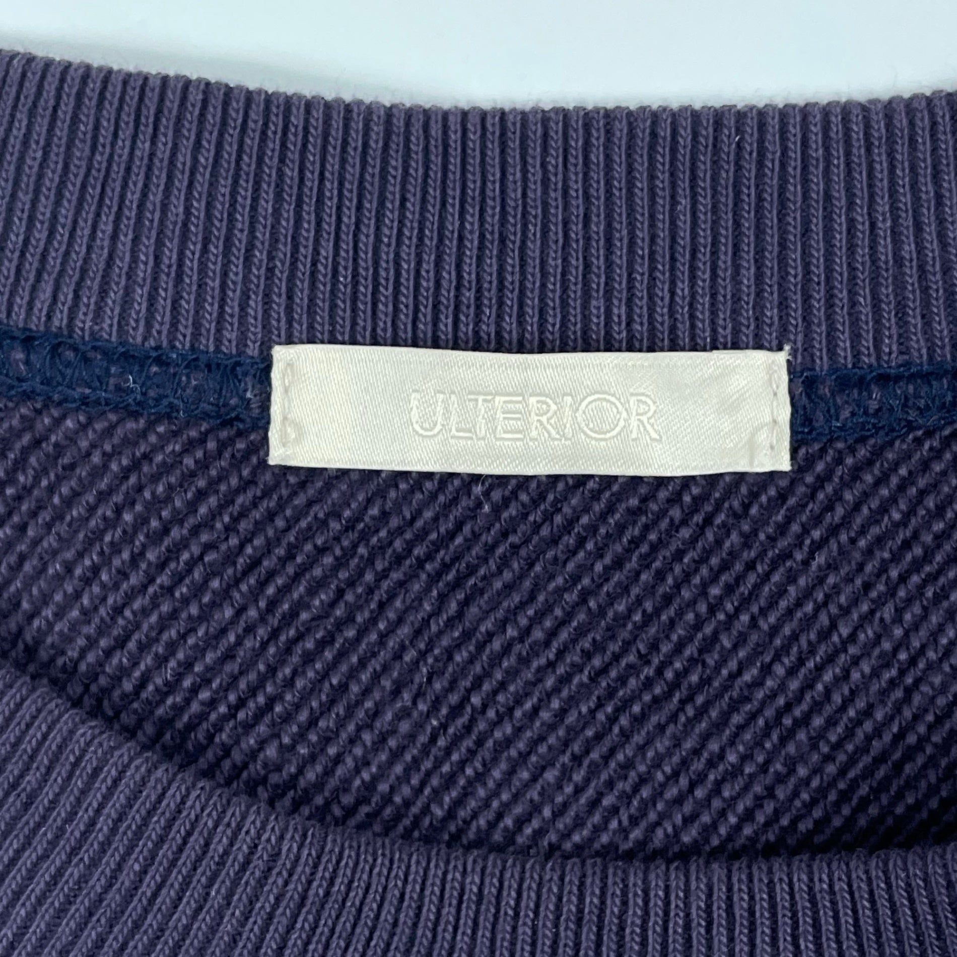 ULTERIOR / DRY FEEL SILKY TERRY CUT-OFF SWEAT 参考定価：26,000+tax SIZE:4