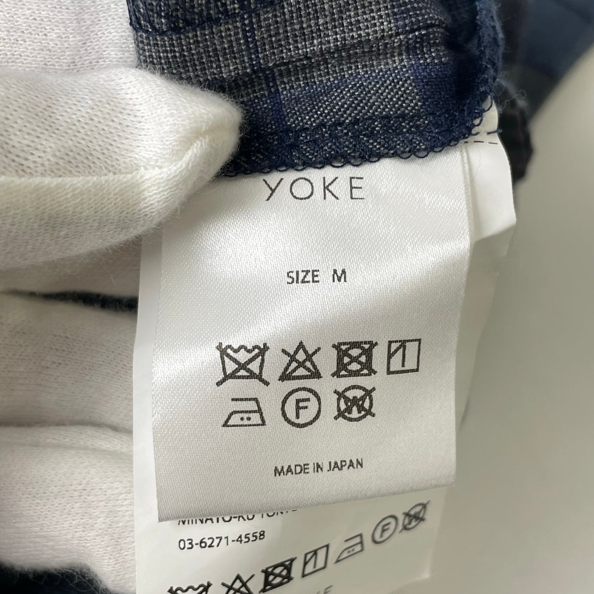 YOKE / レーヨンチェックパンツ 参考定価：35,000程度 SIZE:M
