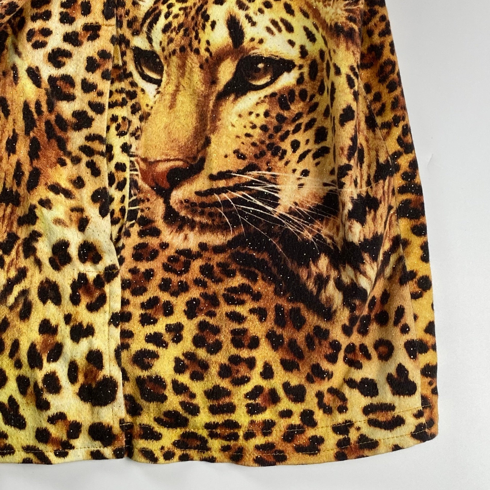 ジャーマンデザイナーズ 古着 marque noire / ヒョウ柄 ビッグシルエット ジッアップジャケット ドイツ ジャーマン SIZE：XL程度