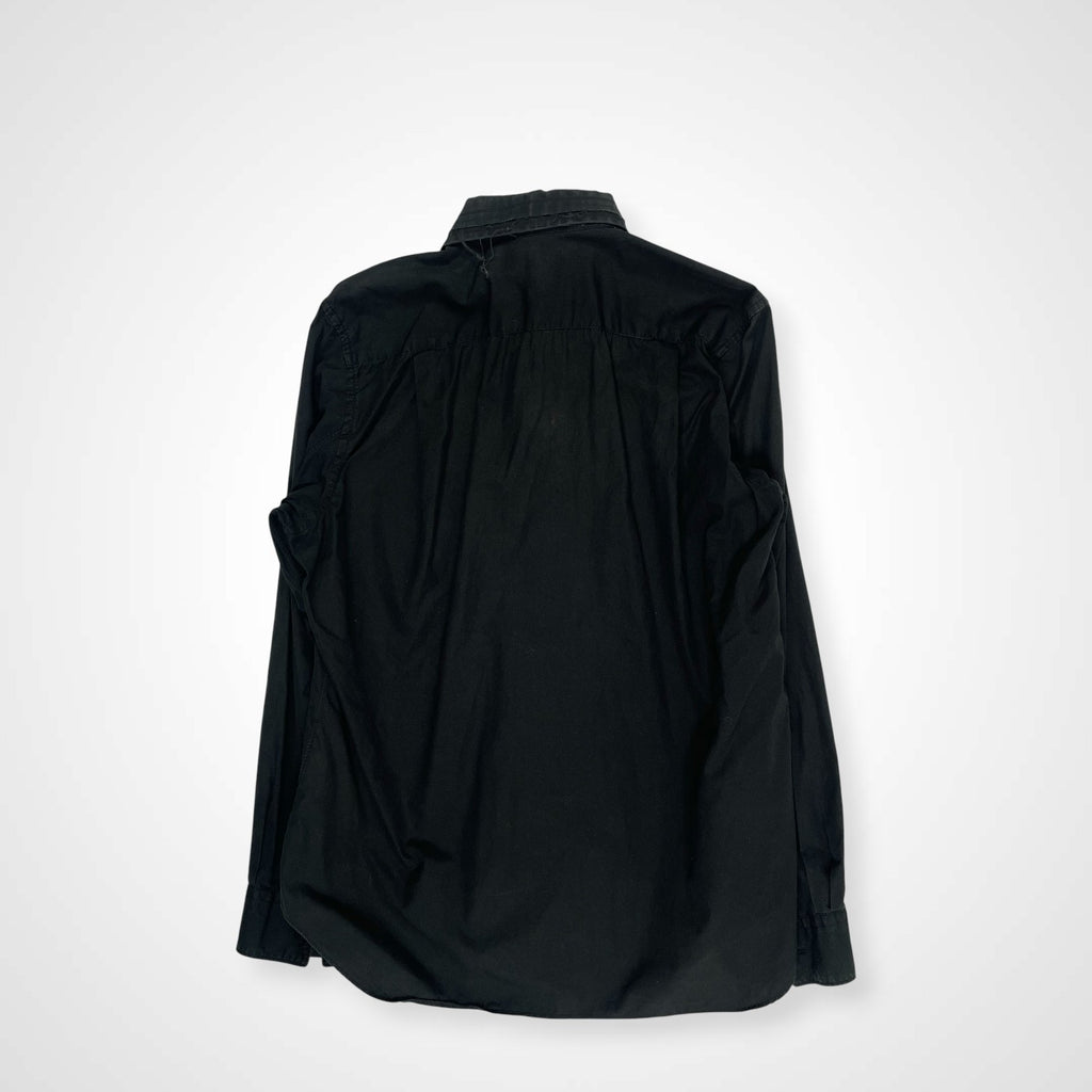 COMME des GARCONS SHIRT コムデギャルソン シャツ / デザインポインテッドカラーシャツ ブラック SIZE：S