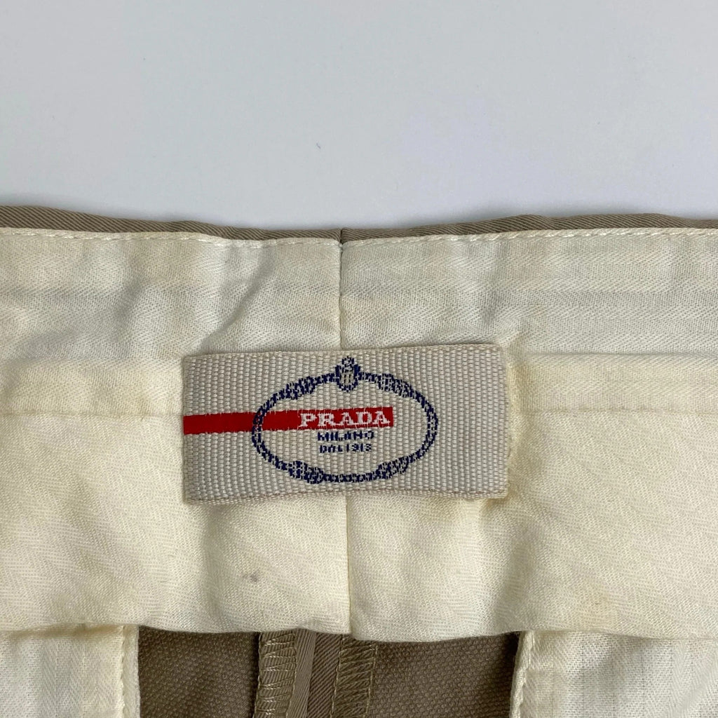 PRADA プラダ / テーパードスラックス ベージュ ポリエステル100％ SIZE:S