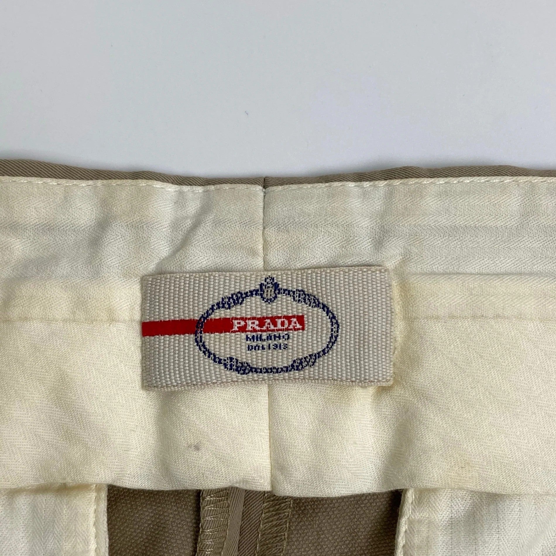 PRADA プラダ / テーパードスラックス ベージュ ポリエステル100％ SIZE:S