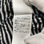 MAISON SPECIAL メゾンスペシャル / Links Jacquard Border Oversized Crew Neck T-shirt ボーダー Tシャツ SIZE：2(L程度)