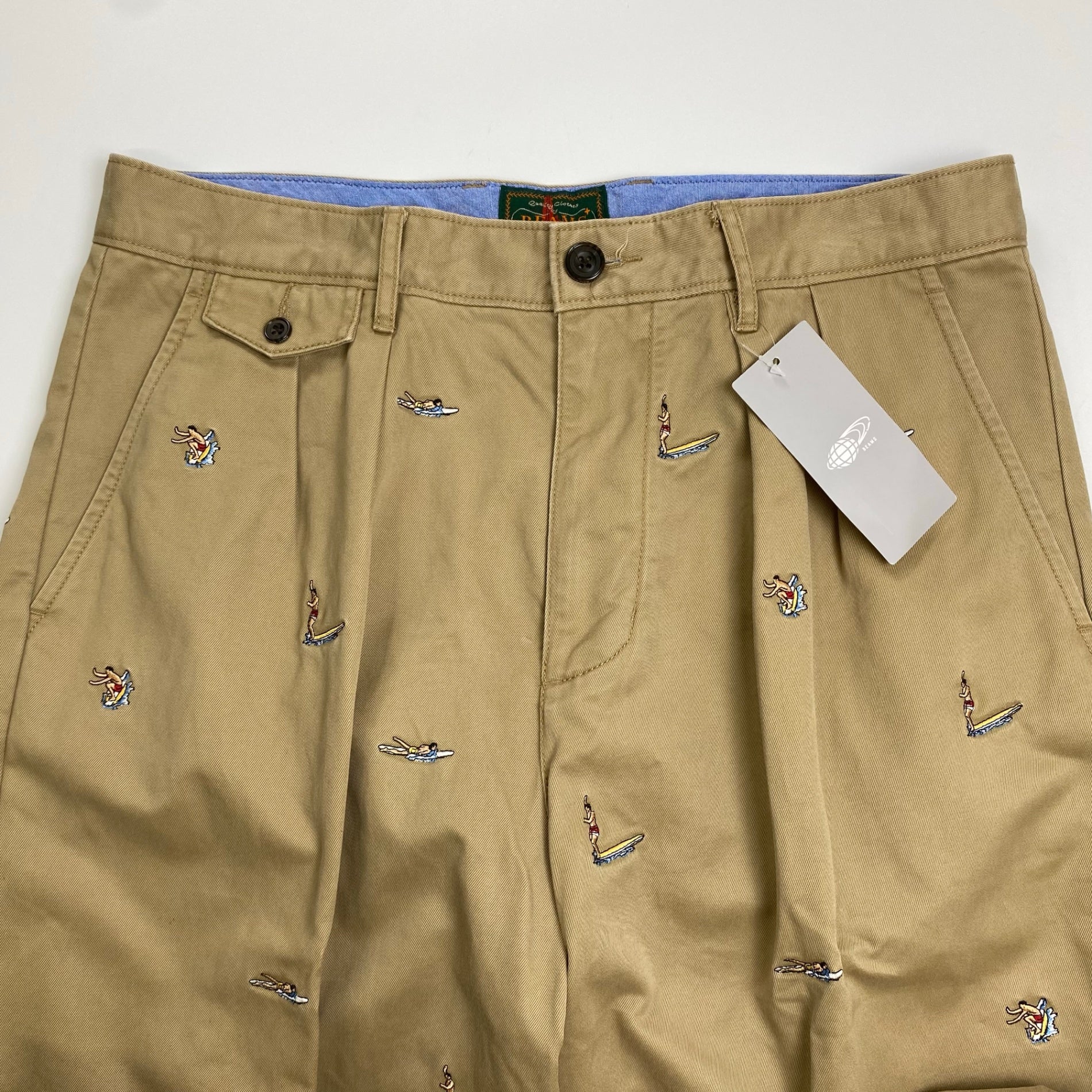 J CREW × BEAMS PLUS ジェイクルー ビームスプラス / コラボ サーファー刺繍 チノパン 参考定価：32,000+tax SIZE:32