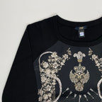 cavalli CLASS ロベルト カヴァリ クラス / レーヨン切替ニット 参考定価：50,000程度 SIZE：42