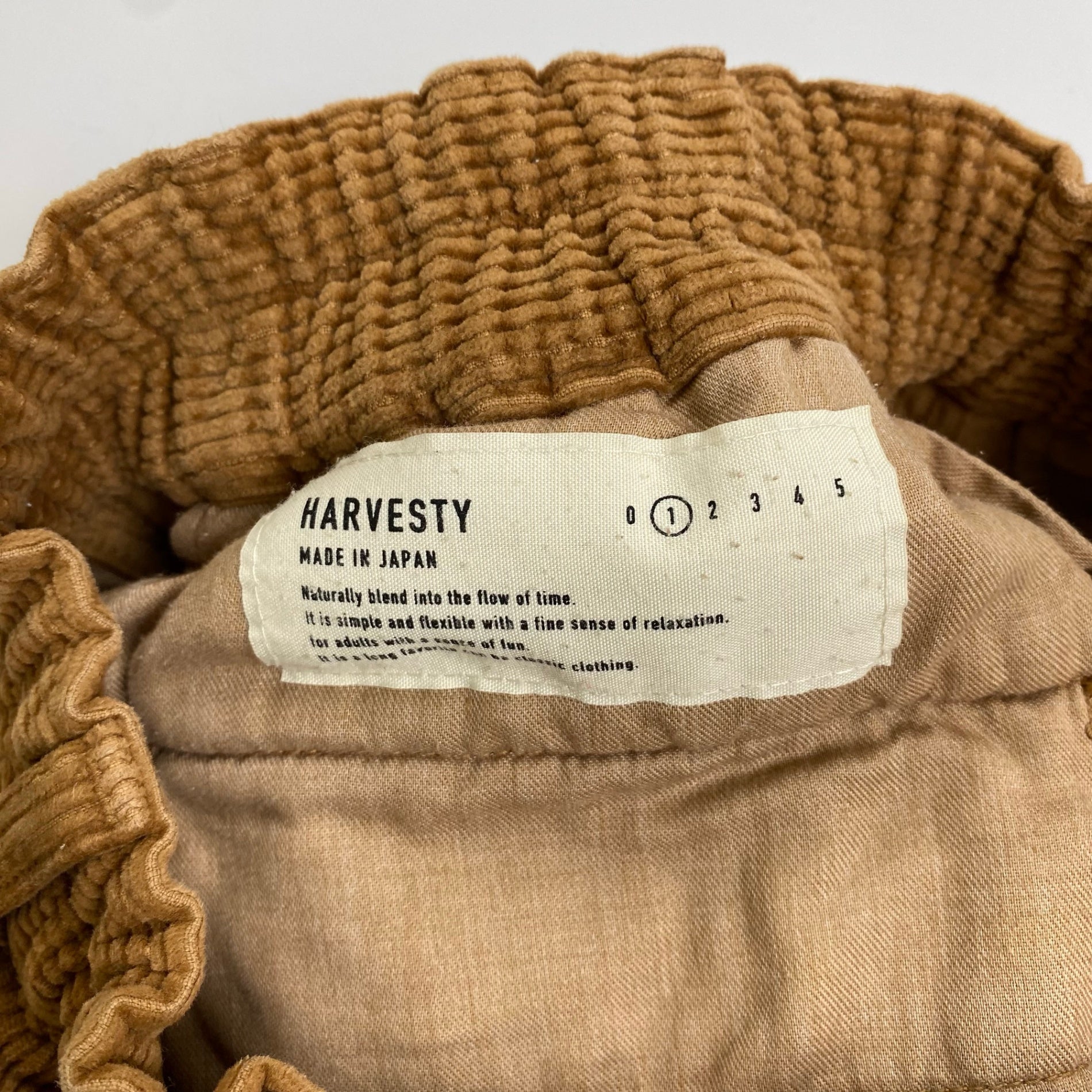 HARVESTY ハーベスティ / CORDUROY CIRCUS PANTS コーデュロイ パンツ 参考定価：24,000+tax SIZE:1