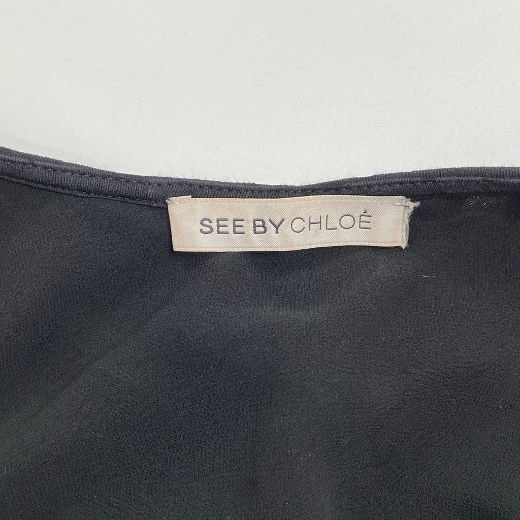 SEE BY CHLOE シーバイクロエ / ホルターネックワンピース ブラック イタリア製