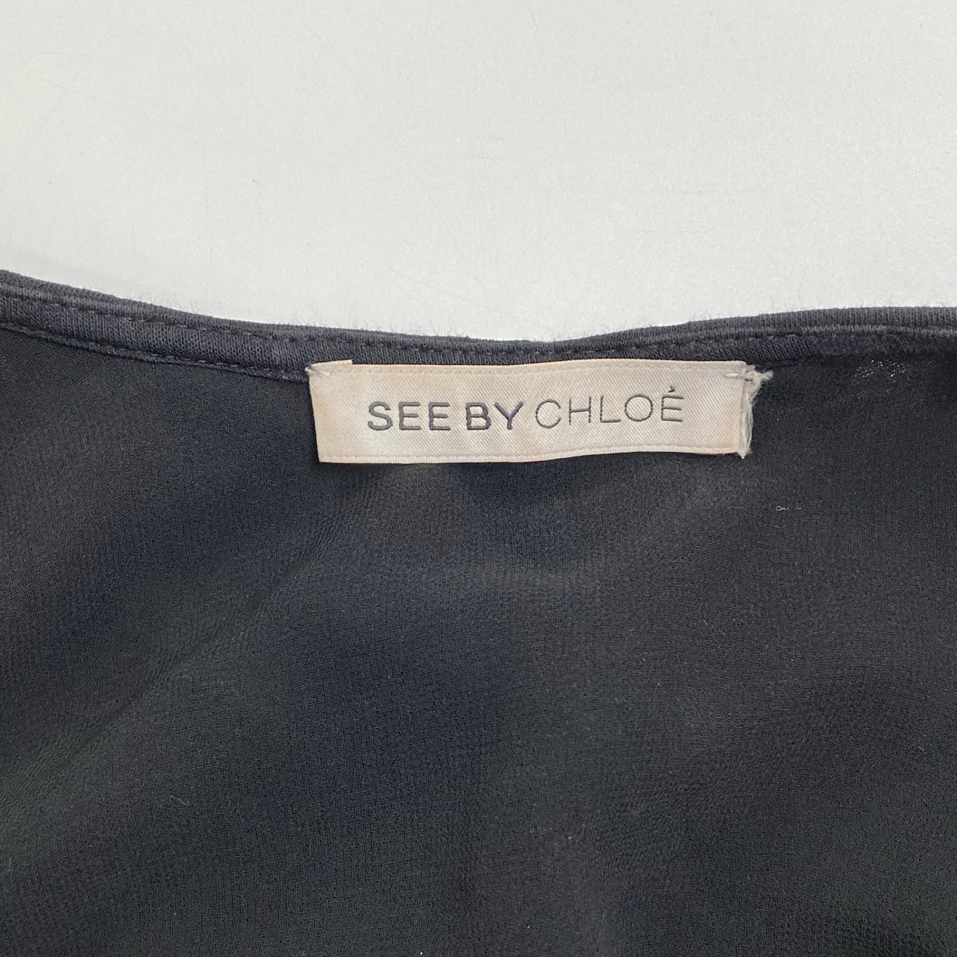 SEE BY CHLOE シーバイクロエ / ホルターネックワンピース ブラック イタリア製