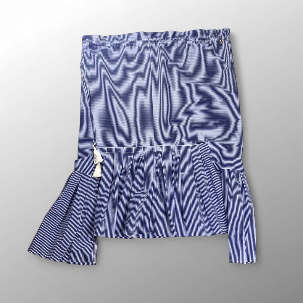 Souvenir スーベニア / 切替ミックスシャツスカート MADE IN ITALY 参考定価：22,000程度 SIZE:FREE