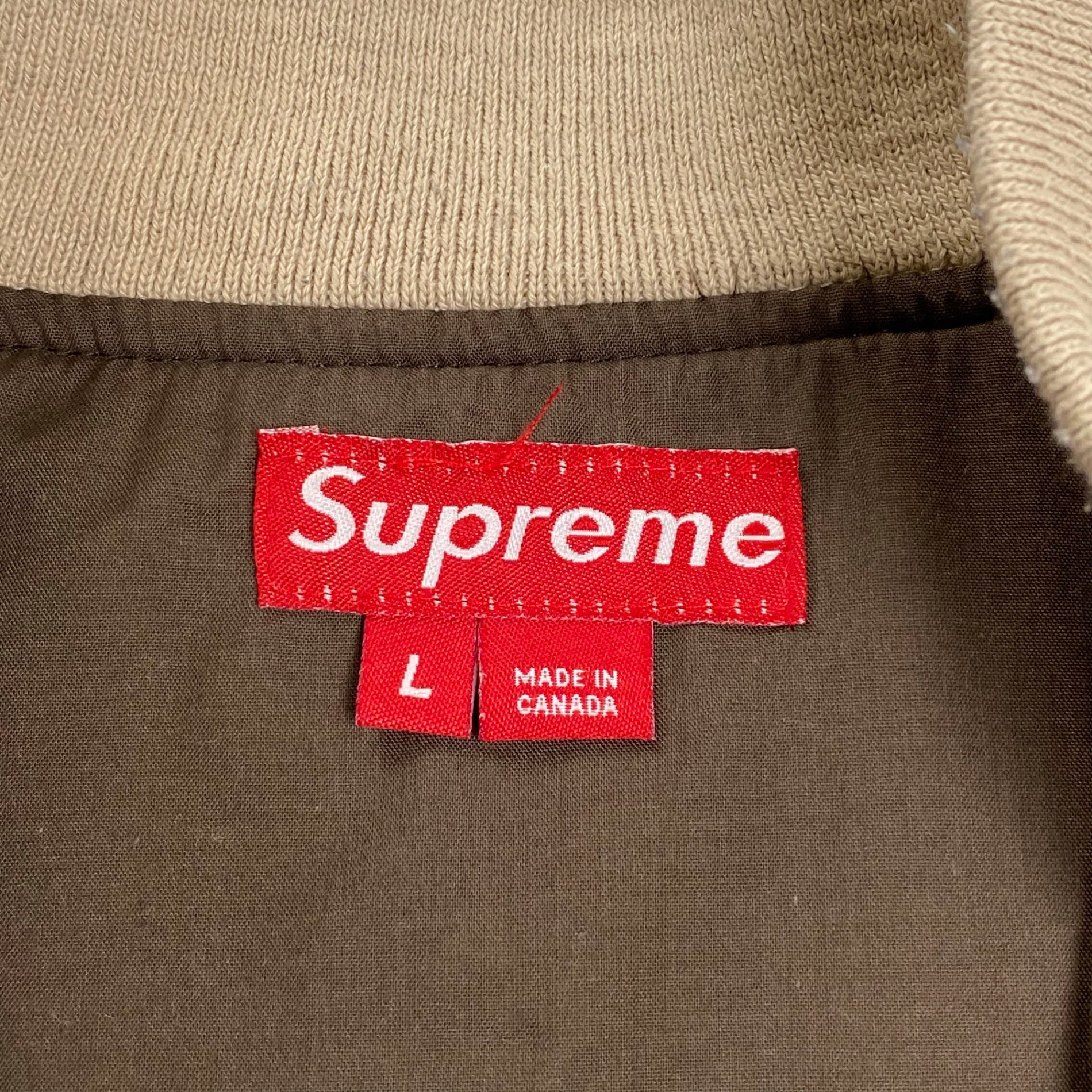 SUPREME シュプリーム / ヴィンテージ ダービージャケット カナダ製 最初期紙タグ SIZE:L
