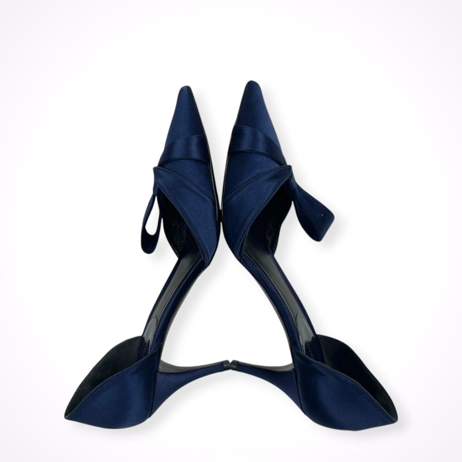 GIORGIO ARMANI / サテンヒールパンプス 美品 参考定価：160,000程度