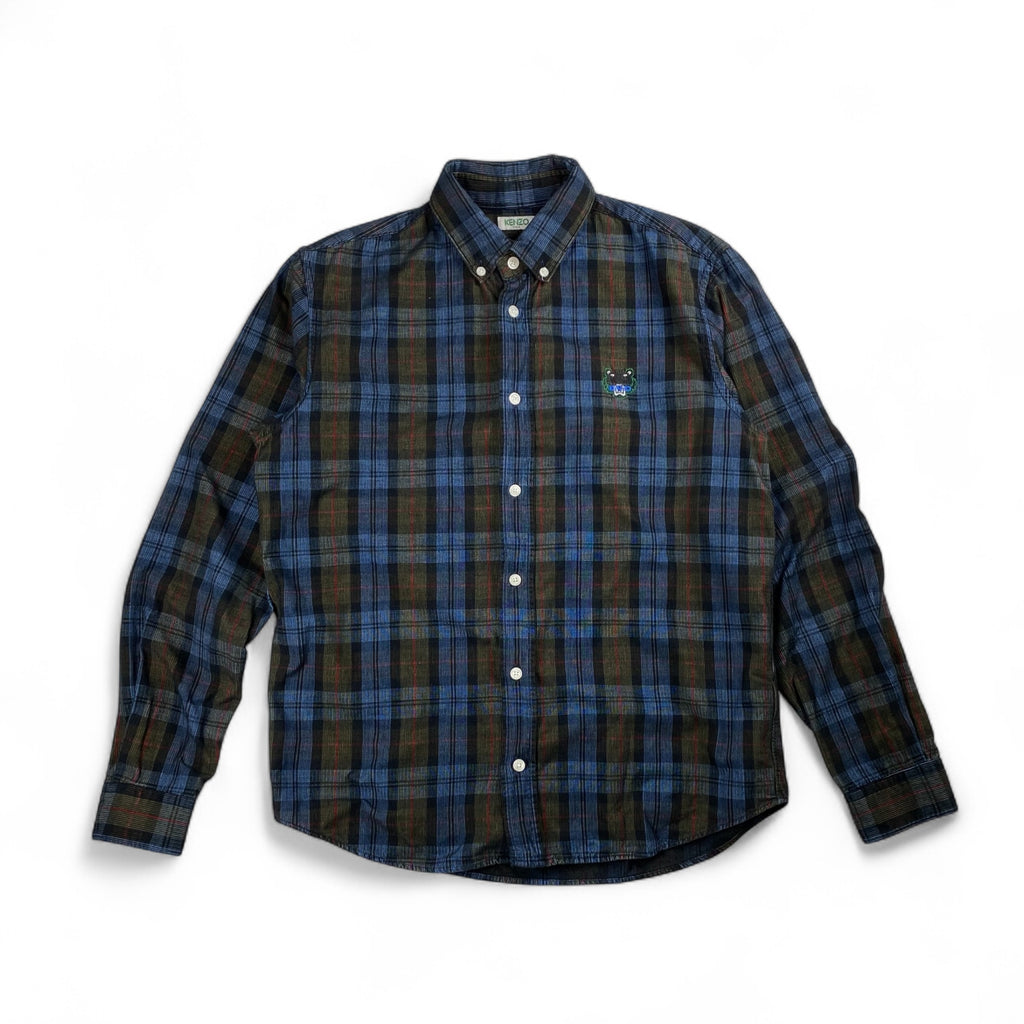 KENZO ケンゾー / タイガー刺繍 コーデュロイチェックシャツ SIZE：M