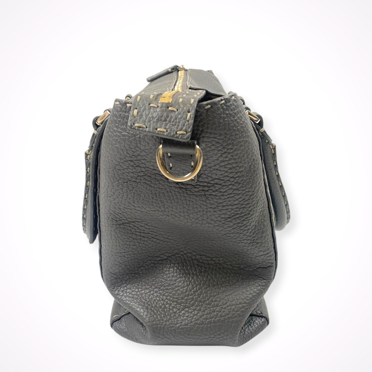 FRANCO DESSI フランコ・デッシ / レザーハンドステッチ2WAYバッグ 参考定価：90,000程度