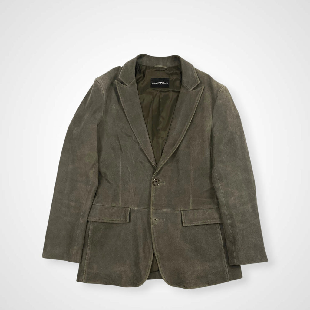 EMPORIO ARMANI エンポリオ アルマーニ / アーカイブ ラムレザースウェードジャケット SIZE:48