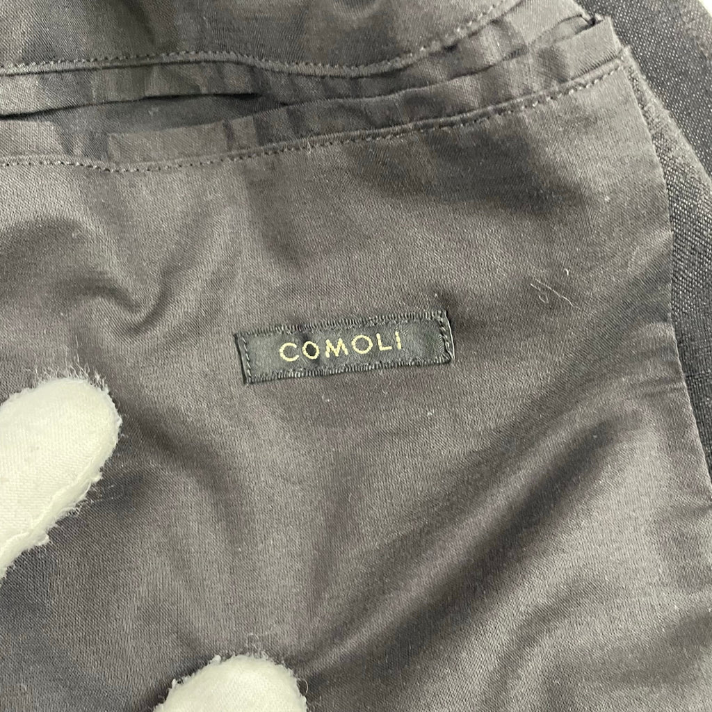 COMOLI / ヴィスコースリネン ハンティングベスト ブラック